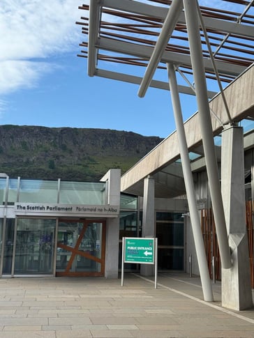 Entrance to Scottish Parliament