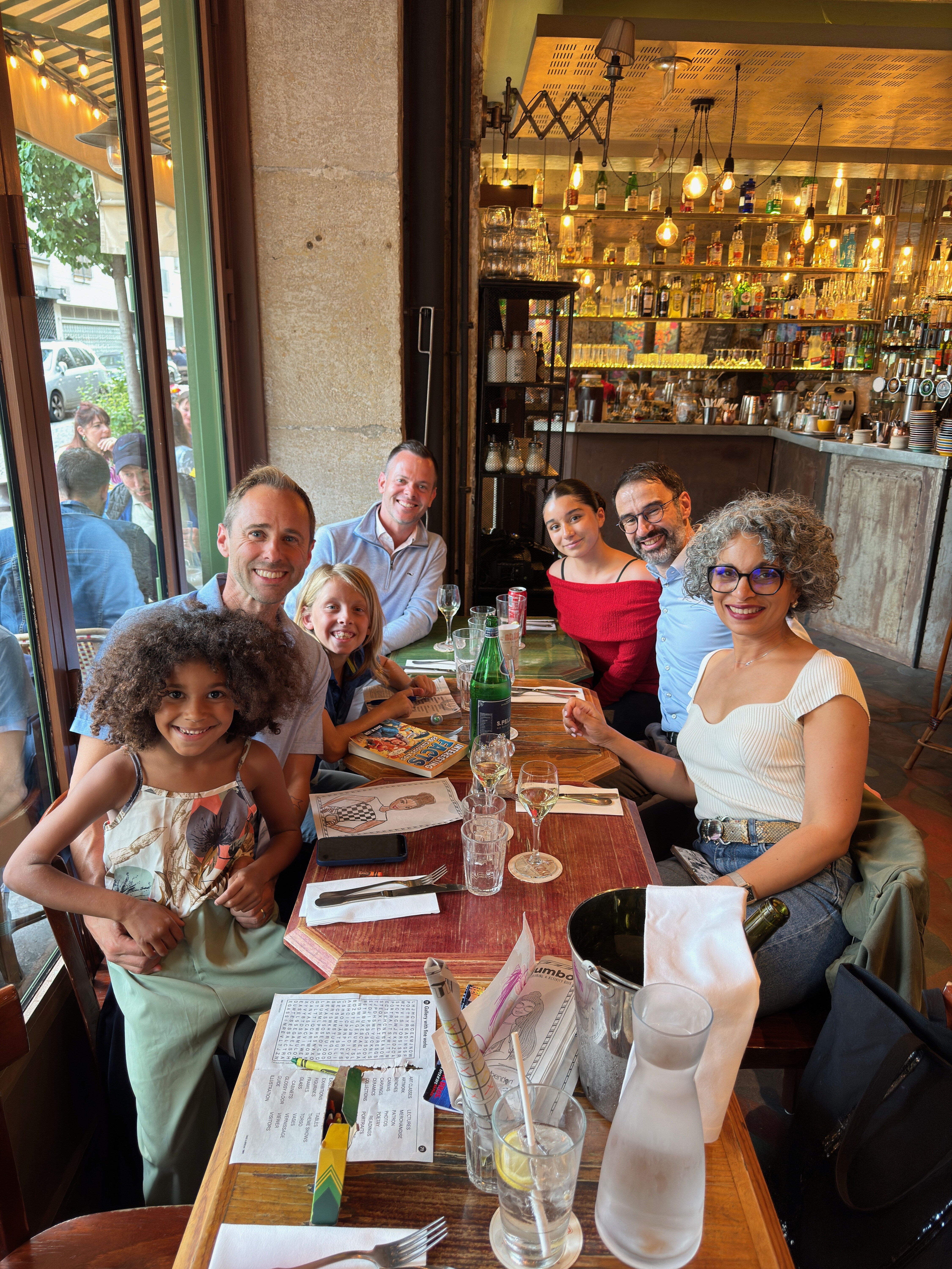 French exchange student and her family in Paris