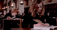 Hermione Granger and Ron Weasley from Harry Potter taking an exam_Myths about applying to study or intern abroad