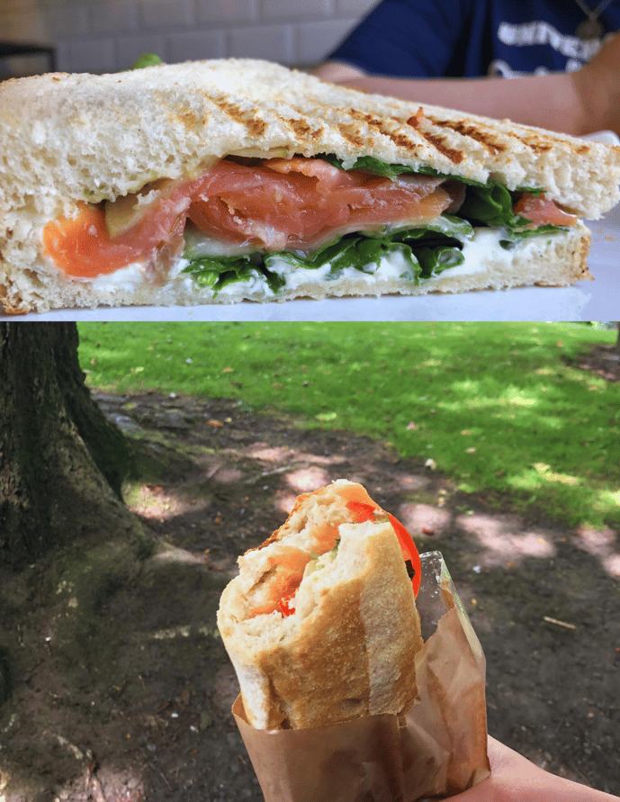 Roux Colacino - Combo View of Lox Sandwiches